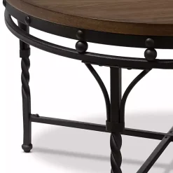 Kirklands Home Coffee Tables|Antique Bronze Round Coffee Table