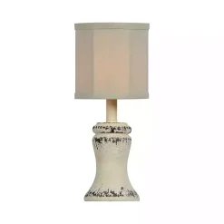 Kirklands Home Table Lamps|Antique Cream Bella Mini Lamps, Set of 2 White