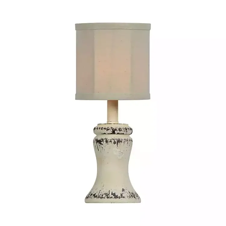 Kirklands Home Table Lamps|Antique Cream Bella Mini Lamps, Set of 2 White