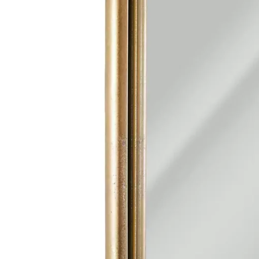 Kirklands Home Decorative Mirrors|Antique Gold Metal Ornate Arch Wall Mirror