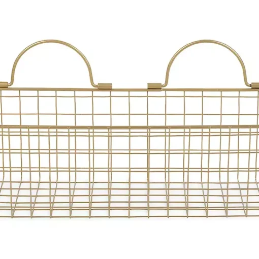 Kirklands Home Wall Storage|Antique Gold 2-pc. Wire Basket Set
