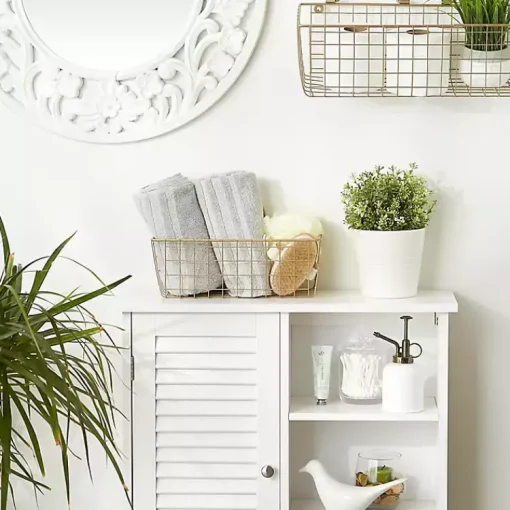 Kirklands Home Wall Storage|Antique Gold 2-pc. Wire Basket Set