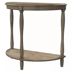 Kirklands Home Console Tables|Antique Demilune Side Table Gray