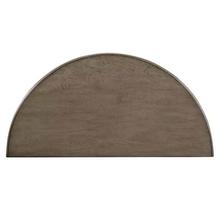 Kirklands Home Console Tables|Antique Demilune Side Table Gray