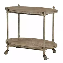 Kirklands Home Kitchen Islands & Bar Carts|Antique Wood and Metal Bar Cart