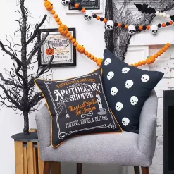 Hot Apothecary Shoppe Halloween Pillow Halloween