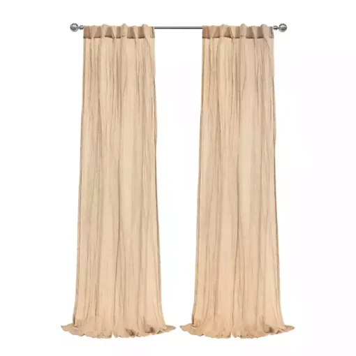 Kirklands Home Curtains & Drapes|Apricot Paloma Curtain Panel, 95 in. Orange