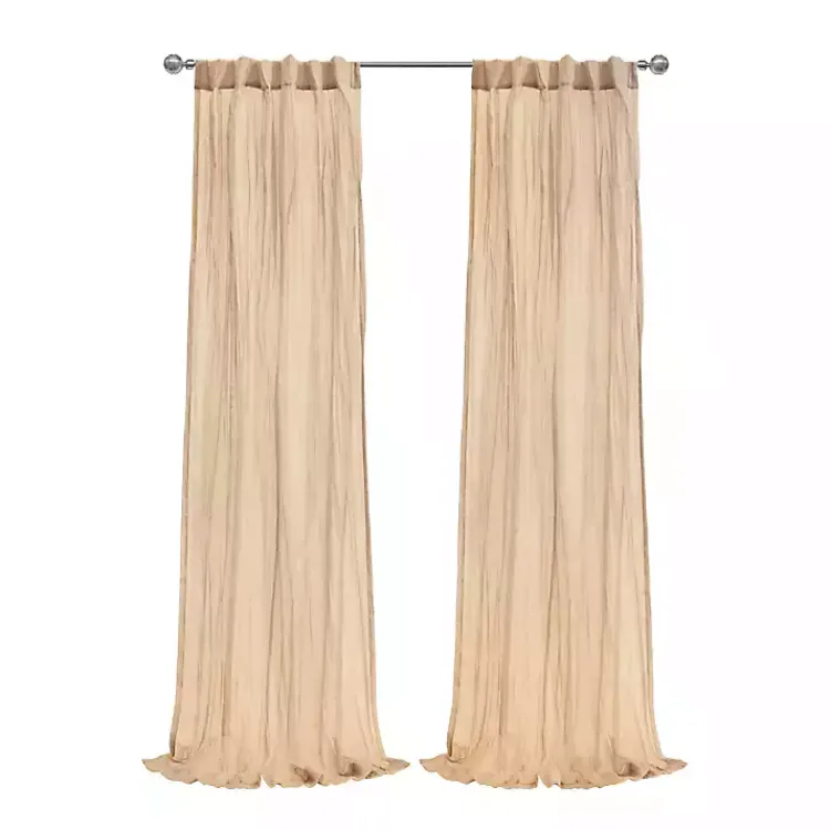 Kirklands Home Curtains & Drapes|Apricot Paloma Curtain Panel, 95 in. Orange