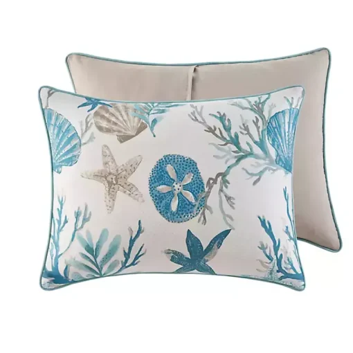 Kirklands Home Comforters|Aqua Coastal 7-pc. King Comforter Set