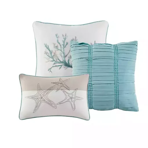 Kirklands Home Comforters|Aqua Coastal 7-pc. King Comforter Set
