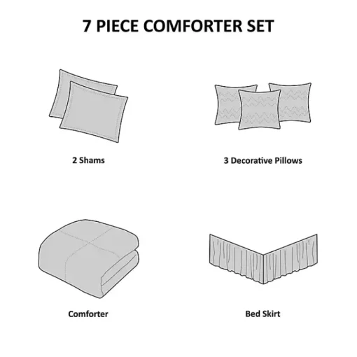 Kirklands Home Comforters|Aqua Coastal 7-pc. King Comforter Set