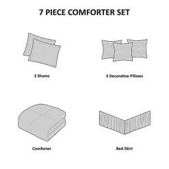Kirklands Home Comforters|Aqua Coastal 7-pc. Queen Comforter Set