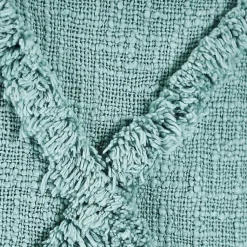 New Aqua Fringe Diamond Pillow, 20 in. Pillows