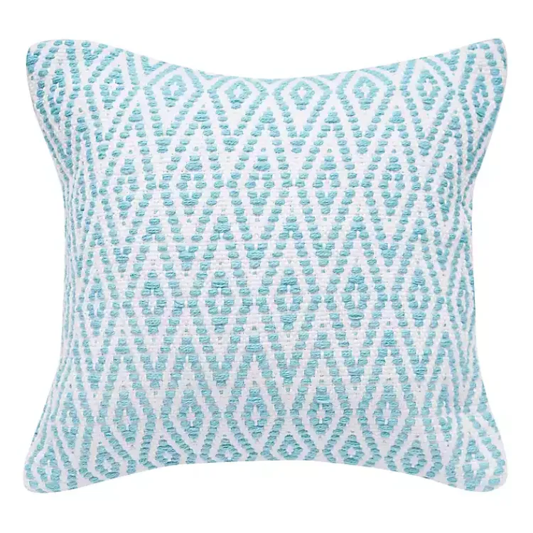 Online Aqua Harlequin Indoor/Outdoor Pillow Pillows