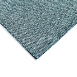 Kirklands Home Outdoor Rugs|Aqua Intertwine Indoor/Outdoorr Area Rug, 6x9 Blue