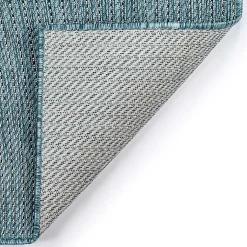 Kirklands Home Outdoor Rugs|Aqua Intertwine Indoor/Outdoorr Area Rug, 6x9 Blue