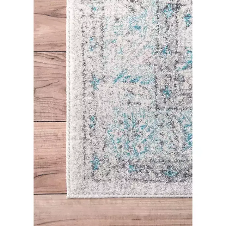Kirklands Home Area Rugs|Aqua Rio Vintage Area Rug, 5x7 Blue
