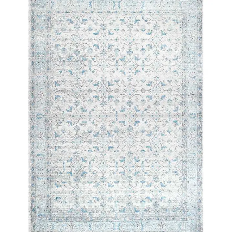 Kirklands Home Area Rugs|Aqua Rio Vintage Area Rug, 4x6