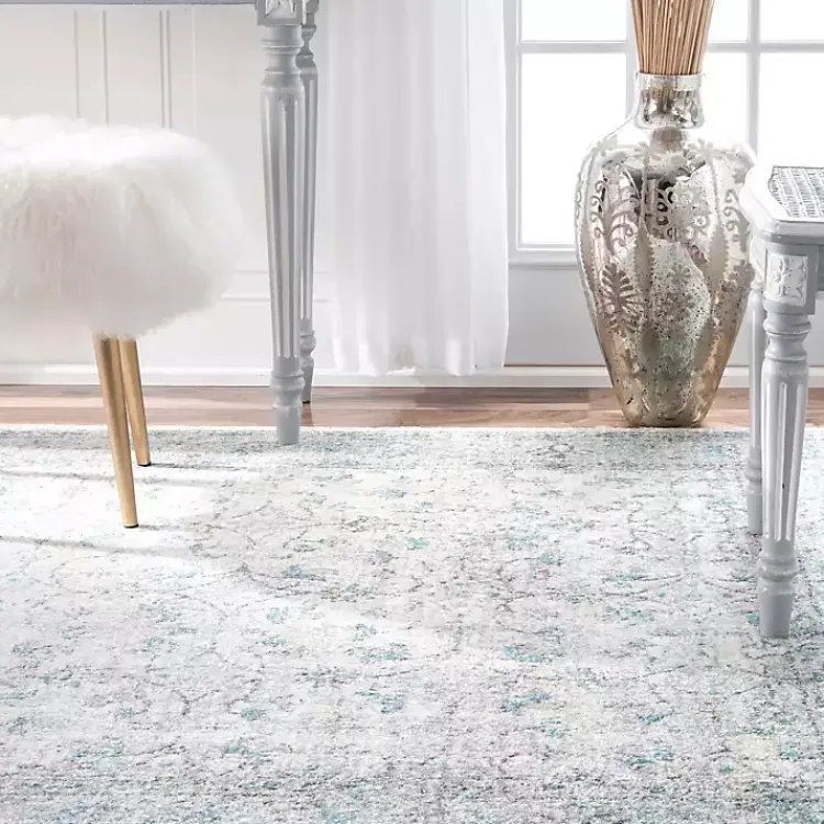 Kirklands Home Area Rugs|Aqua Rio Vintage Area Rug, 4x6