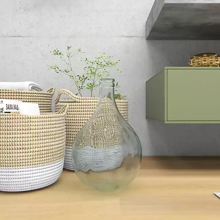 New Aqua Teardrop Glass Tabletop Decorative Vase Vases