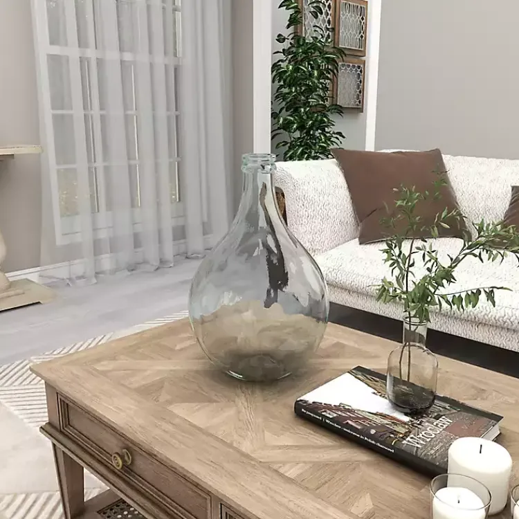 New Aqua Teardrop Glass Tabletop Decorative Vase Vases