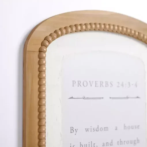 Kirklands Home Wall Quotes & Signs|Arched Proverbs Verse Beaded Wall Plaque