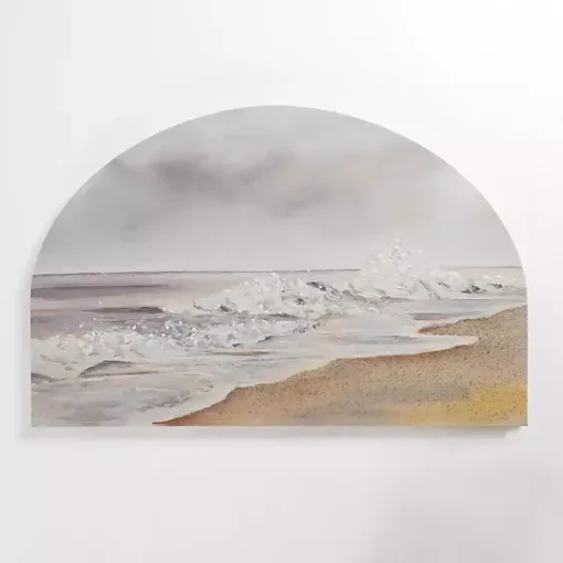 Kirklands Home Canvas Art|Arched Shoreline Canvas Art Print Gray