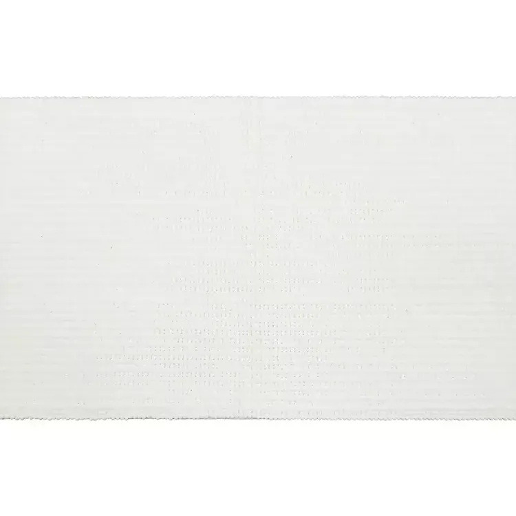 Kirklands Home Bathroom Rugs|Arctic Memory Foam Chenille Bath Mat, 34 in. White