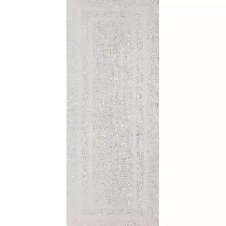 Kirklands Home Bathroom Rugs|Arctic Plush Reversible Cotton Bath Mat, 60 in. White