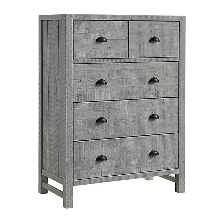 Kirklands Home Dressers & Chests|Arden Wood 5-Drawer Chest Gray
