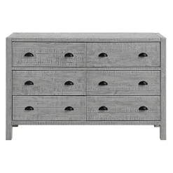 Kirklands Home Dressers & Chests|Arden Wood 6-Drawer Dresser Gray