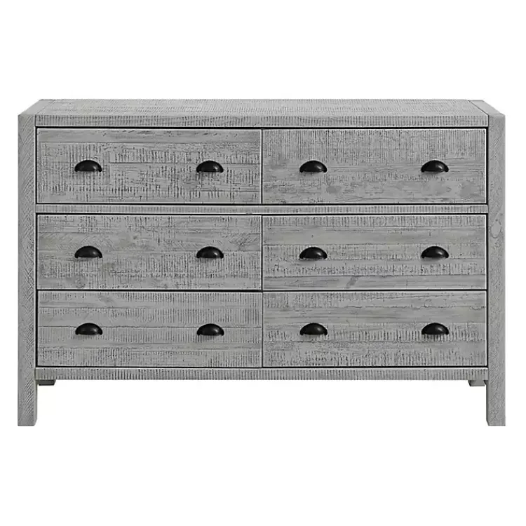 Kirklands Home Dressers & Chests|Arden Wood 6-Drawer Dresser Gray