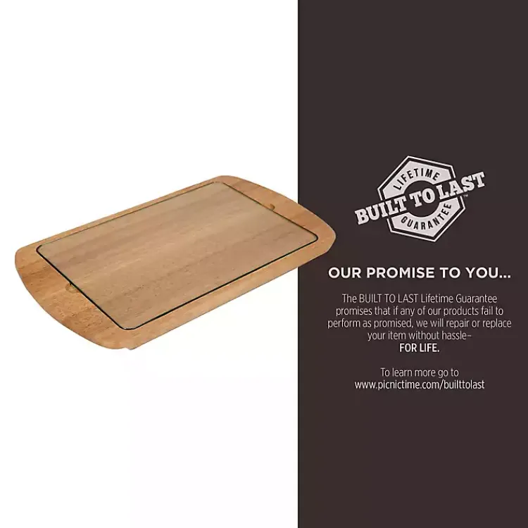 Kirklands Home Serving & Entertaining|Arkansas Razorbacks Wood and Glass Serving Board
