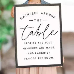 Kirklands Home Wall Quotes & Signs|Around the Table Framed Wall Plaque