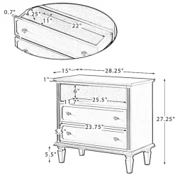 Kirklands Home Nightstands|Ash 2-Drawer Wood Nightstand Brown