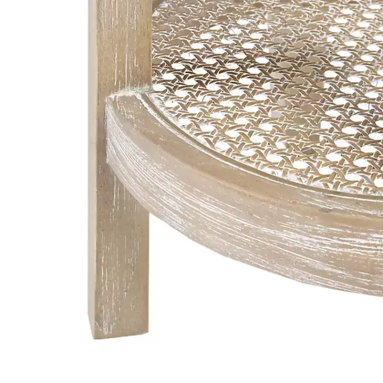 Kirklands Home Accent & End Tables|Ash Rat Round Martha Stewart Accent Table Tan