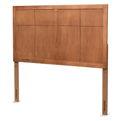 Kirklands Home Beds & Headboards|Ash Walnut Wood Panel Full Headboard Brown