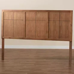Kirklands Home Beds & Headboards|Ash Walnut Wood Panel King Headboard Brown