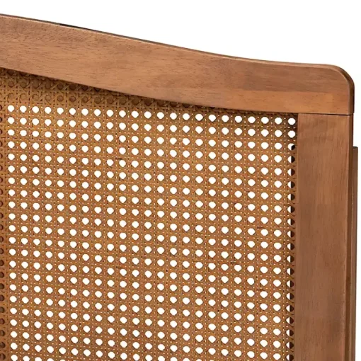 Kirklands Home Beds & Headboards|Ash Walnut Woven Rattan Queen Headboard Brown
