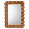 Kirklands Home Decorative Mirrors|Ashely Walnut Brown Wall Mirror