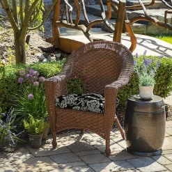 Kirklands Home Outdoor Cushions & Pillows|Ashland Jacobean 2-pc. Outdoor Wicker Cushion Set