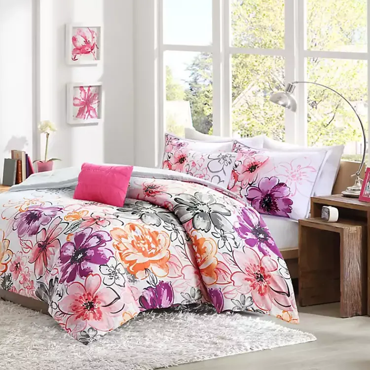 Kirklands Home Comforters|Ashley Floral California King 5-pc. Comforter Set