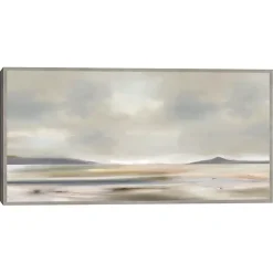 Kirklands Home Canvas Art|At Peace Framed Canvas Art Print Gray