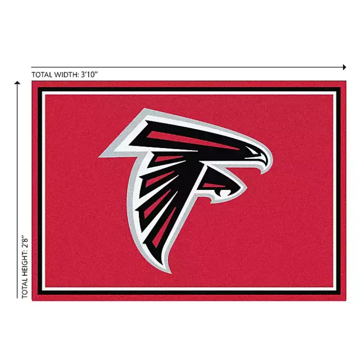 Kirklands Home Area Rugs|Atlanta Falcons Area Rug, 3x4 Red
