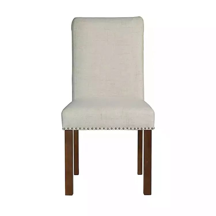 Kirklands Home Dining Chairs|Aubrey Natural Upholstered 2-pc. Dining Chair Set Tan