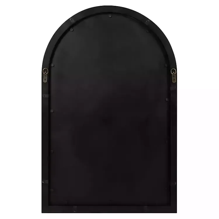 Kirklands Home Decorative Mirrors|Audubon Wood Arch Wall Mirror, 24x36 in. Black