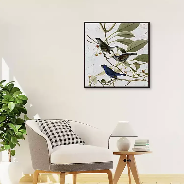 Kirklands Home Canvas Art|Audubon Indigo Bird Framed Canvas Art Print