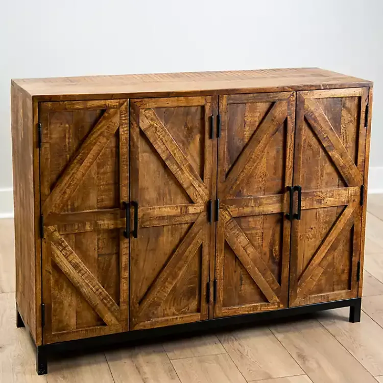 Kirklands Home Cabinets & Sideboards|Austin Warm Wood Farmhouse Cabinet Brown