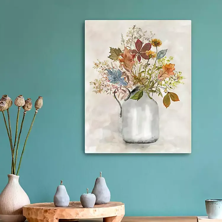 Hot Autumn Bouquet Canvas Art Print, 16x20 in. Fall