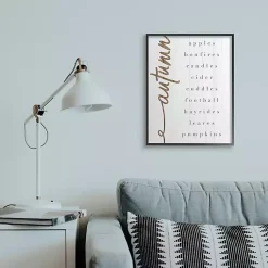 Outlet Autumn Checklist Canvas Wall Art Fall